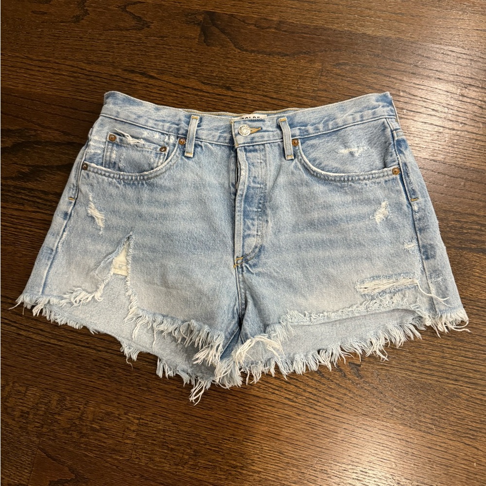 Agolde Parker Shorts in Swapmeet, Size 28